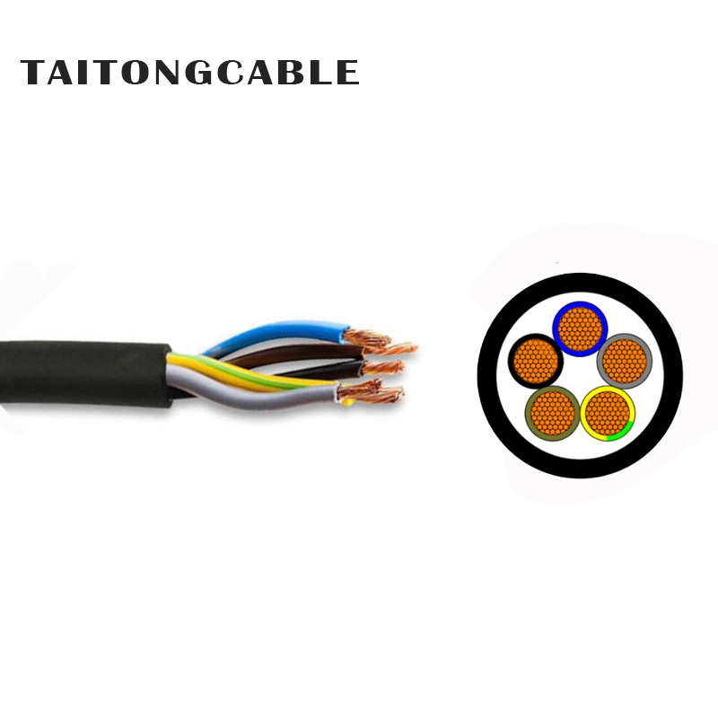 Voltan Rendah 2‑5‑Konduktor Tembaga Teras XLPE Bertebat PVC Bersarung Kabel Kuasa Tidak Berperisai