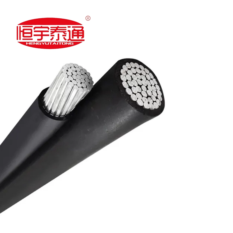 Kabel bertebat atas kepala voltan berkadar sehingga 10 kV